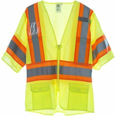 CORDOVA Safety Vest, Type R, Class 2, Mesh, Orange, 2XL VZB242P2XL